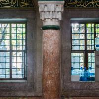 Nisanci Mehmet Pasha Camii - Interior: Northeastern Side Aisle Arcade, Column Detail