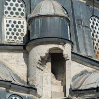Nisanci Mehmet Pasha Camii - Exterior: Western Corner, Facade Detail