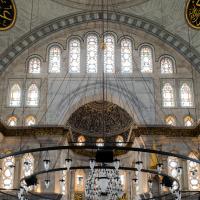Nuruosmaniye Camii - Interior: Central Prayer Hall, Southeastern Elevation