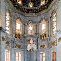Nuruosmaniye Camii - Interior: Central Prayer Hall, Southeastern End, Mihrab, Qibla Wall
