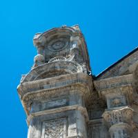 Ortakoy Camii - Exterior: Southeast Facade Detail, Southern Corner Ornamentation