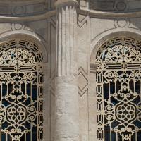 Ortakoy Camii - Exterior: Southwestern Facade Detail, Engaged Column, Windows