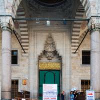 Sultan Ahmed Camii - Exterior: Northwest Entrance; Vaulted Arcade