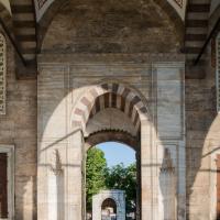 Sultan Ahmed Camii - Exterior:  Northwestern Courtyard Entrance