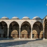 Sultan Ahmed Camii - Exterior: Southwestern Courtyard, Inner Elevation
