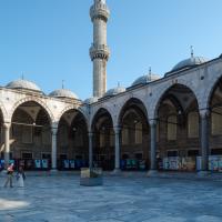 Sultan Ahmed Camii - Exterior: Courtyard, Vaulted Arcade, Facing North