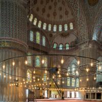 Sultan Ahmed Camii - Interior: Central Prayer Area Facing South