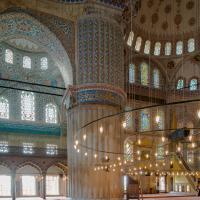 Sultan Ahmed Camii - Interior: Central Prayer Area, Eastern Support Pier