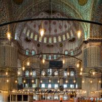 Sultan Ahmed Camii - Interior: Central Prayer Area, Facing Southwest