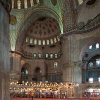 Sultan Ahmed Camii - Interior: Central Prayer Area, Eastern Corner, Facing West