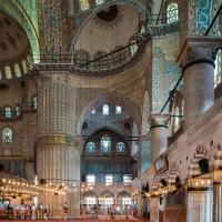 Sultan Ahmed Camii - Interior: Central Prayer Area, Eastern Corner, Facing Northwest