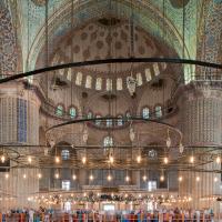 Sultan Ahmed Camii - Interior: Central Prayer Area, Northwest Elevation