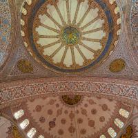 Sultan Ahmed Camii - Interior: Central Dome, Southeastern Support Dome, Pendentives