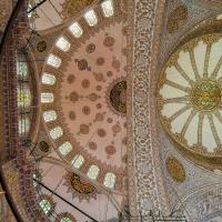 Sultan Ahmed Camii - Interior: Central Prayer Area, Arch,  Southeastern Support Dome