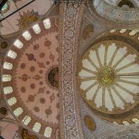 Sultan Ahmed Camii - Interior: Central Prayer Area, Arch,  Southeastern Support Dome