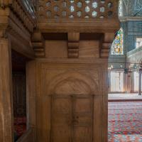 Sultan Ahmed Camii - Interior: Muezzin's Tribune, Detail
