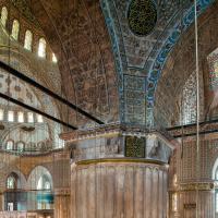 Sultan Ahmed Camii - Interior: Western Support Pier from Gallery Level