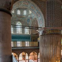 Sultan Ahmed Camii - Interior: Northeastern Gallery Level Looking South, Support Pier
