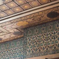 Sultan Ahmed Camii - Interior: Detail Under Sultan's Loge