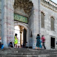 Sultan Ahmed Camii - Exterior: Northwestern Courtyard Portal