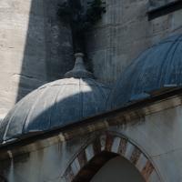 Sultan Ahmed Camii - Exterior: Southwest Facade Detail, Domes