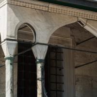 Sultan Ahmed Camii - Exterior: Northeast Courtyard Facade, Outer Portico, Arcade Detail, Lozenge Capitals