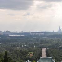 Revolutionary Martyrs' Cemetery on Mt. Taesong - View of Pyongyang from the Cemetery