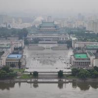 Grand People's Study House - East Perspective from Tower of Juche Idea