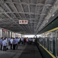 Pyongyang Railway Station - Interior: Track #1