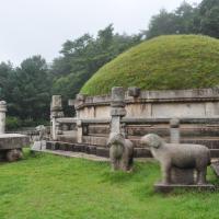 King Kongmin Tomb - Exterior: Mound and Statues