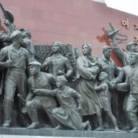 Socialist Revolution and Socialist Construction Relief - Detail: North Elevation