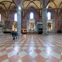 Santa Maria Gloriosa dei Frari - Interior: View of Nave and Pesaro Altarpiece