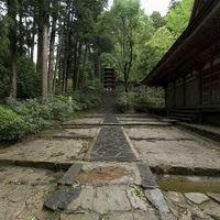Muro-ji - Exterior: Near Kondo (second Main Hall) with view of Five-story Pagoda
