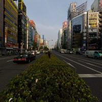 Shinjuku Ward - Yasukuni-Dori Avenue, Daytime View