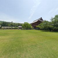 Todaiji - Exterior: Between the Daibutsuden and Chu-mon