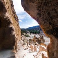 Bandelier National Monument - View from Inside Talus House (Marker 14)
