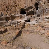 Bandelier National Monument - View of Long House (Marker 19)