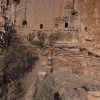 Bandelier National Monument - View of Long House (Marker 21)