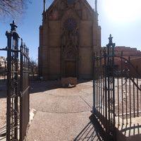 Loretto Chapel - View of Front from Gate