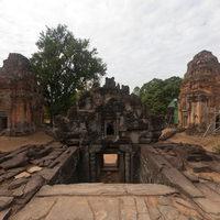 Angkor - Exterior: Central Sanctuary from  Base Entrance