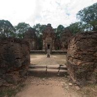 Angkor - Exterior: Central Sanctuaries from Entry Tower