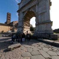 Arch of Titus - Exterior: View from SW