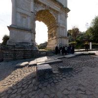 Arch of Titus - Exterior: View from NW