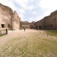 Baths of Caracalla - Interior: SE Palaestra,View from SW