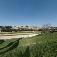 Circus Maximus - Exterior: View from SW side; towards NW end