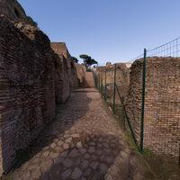 Palatine Hill - Exterior: NE  corner of San Sebastiano/Palatine