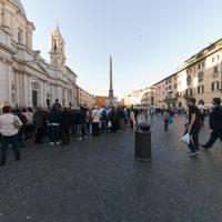 Piazza Navona - Exterior: View from South (quarter-length from south end)