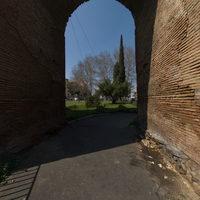 Porta Maggiore - Exterior: View from NE (main view of the arch to the immediate NE of the Porta Maggiore)  