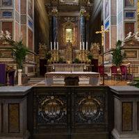Sant'Agostino - Interior: View of Crossing (high altar)