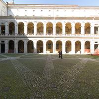 Sant'Ivo alla Sapienza - Exterior: View from South side of inner courtyard